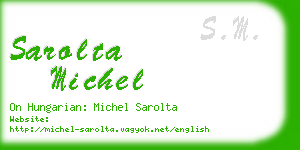 sarolta michel business card